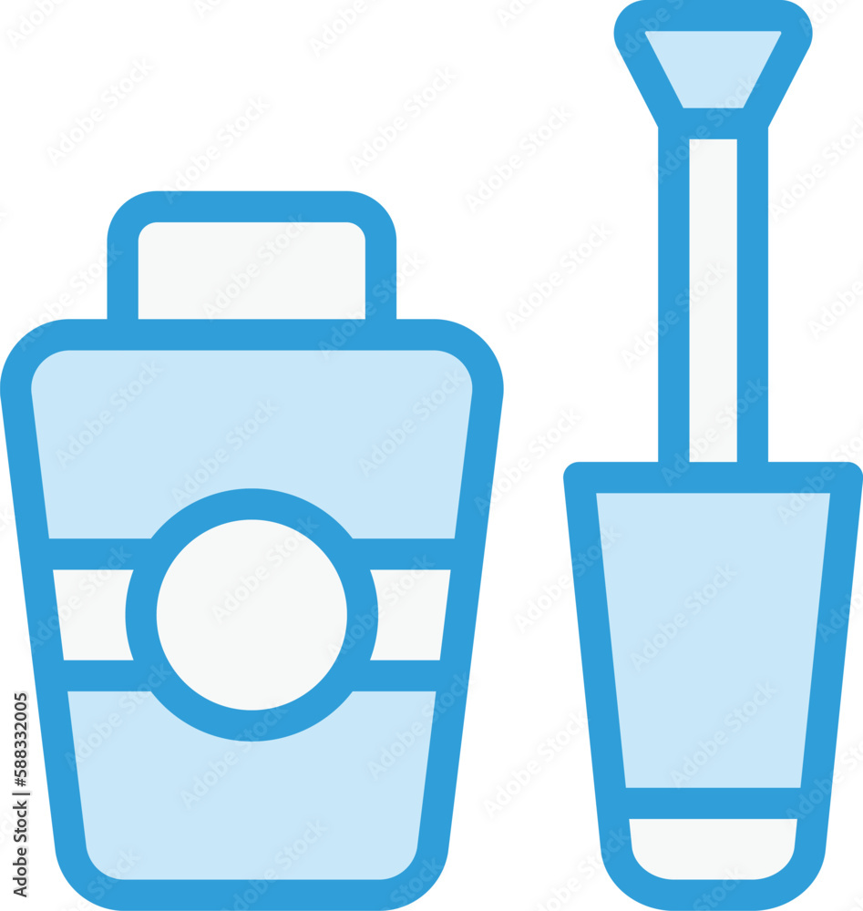 Nail brush Vector Icon Design Illustration Nail brush Vector Icon Design Illustration