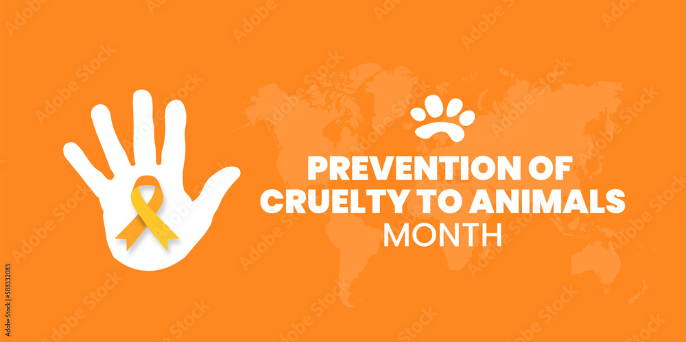 Prevention of Cruelty to Animals Month background or banner design template celebrated in April. Prevention of Cruelty to Animals Month background or banner design template celebrated in April.