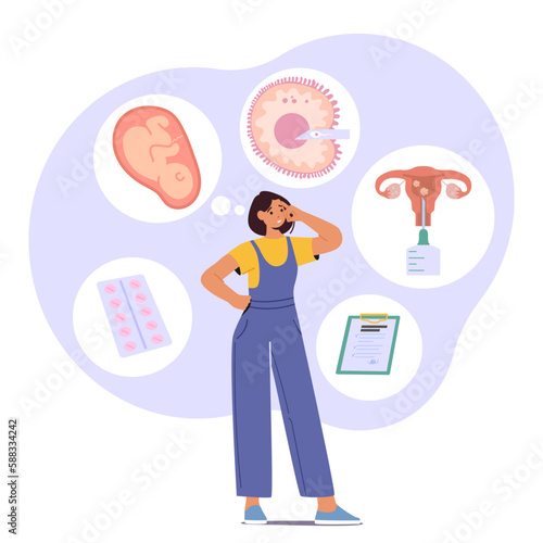 Woman Pondering Artificial Insemination With Worried Expression, Reflecting On The Challenges And Rewards