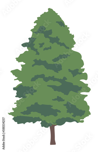 Tree illustration graphic of leafy green leaves.