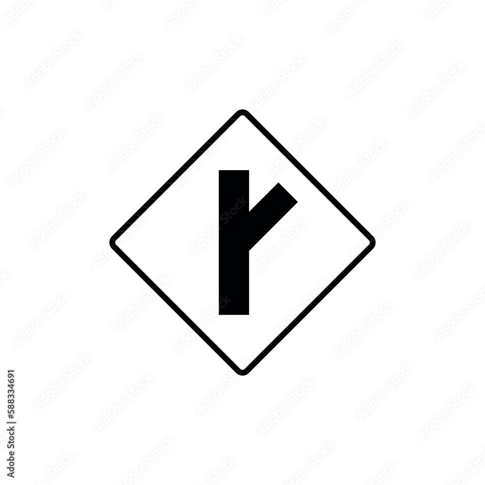 Black and White Color Traffic Sign Street Sign Icon Vector Template Black and White Color Traffic Sign Street Sign Icon Vector Template