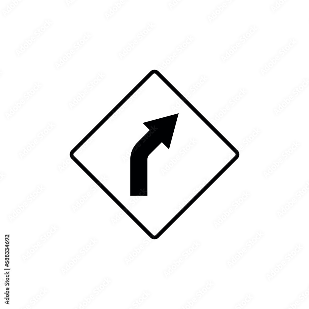 Black and White Color Traffic Sign Street Sign Icon Vector Template Black and White Color Traffic Sign Street Sign Icon Vector Template