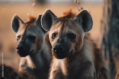 Hyänen in ihrer faszinierenden natürlichen Umgebung 1