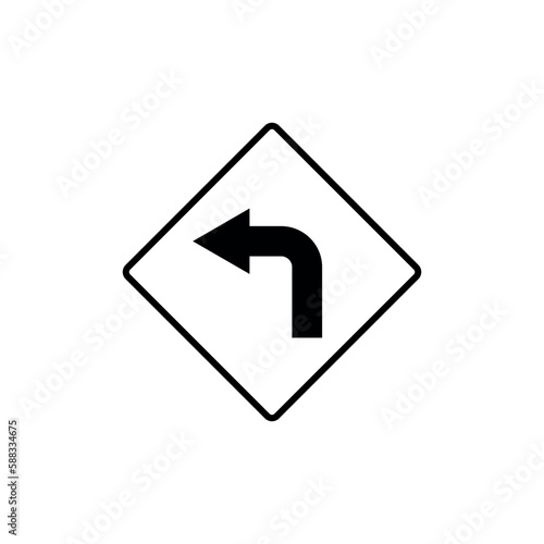 Black and White Color Traffic Sign Street Sign Icon Vector Template Free Download Black and White Color Traffic Sign Street Sign Icon Vector Template - GFXLoad
