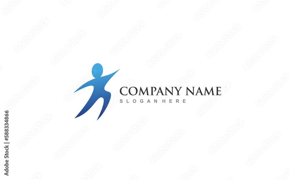 People community logo element with isolated illustration for identity template People community logo element with isolated illustration for identity template