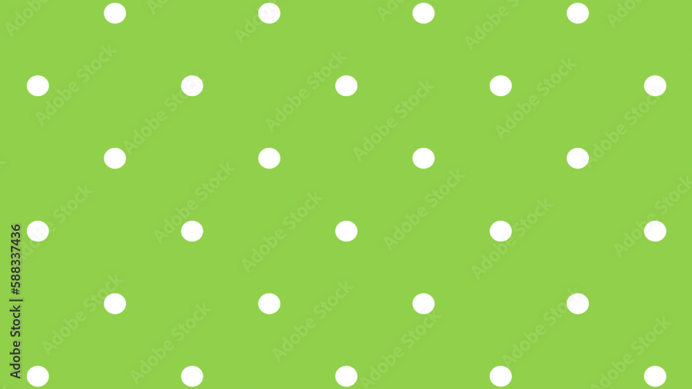 Green background and white dots