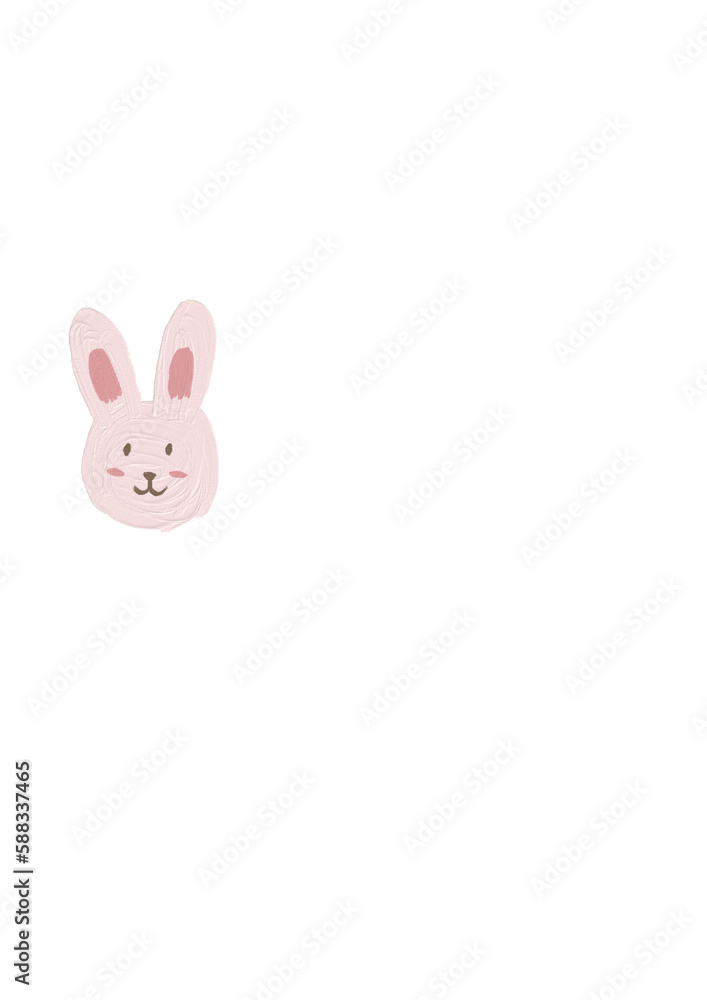Cute pink rabbit Cute pink rabbit