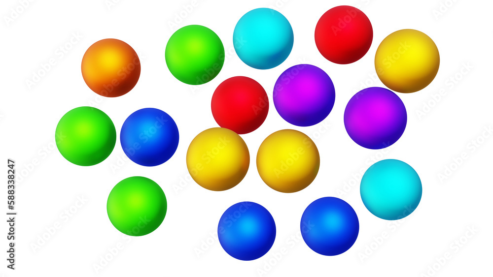 Colorful orb png, colorful orb transparent background, easter eggs on white