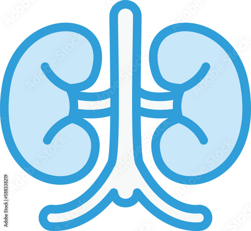 Kidney Vector Icon Design Illustration