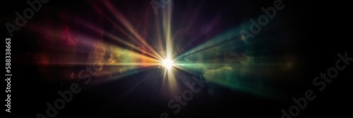 Wallpaper Mural Warm sun rays light on black background. Overlay Texture with flare effect. Special lens flash with sparkle. Abstract magic banner Generate AI. High quality photo  Torontodigital.ca