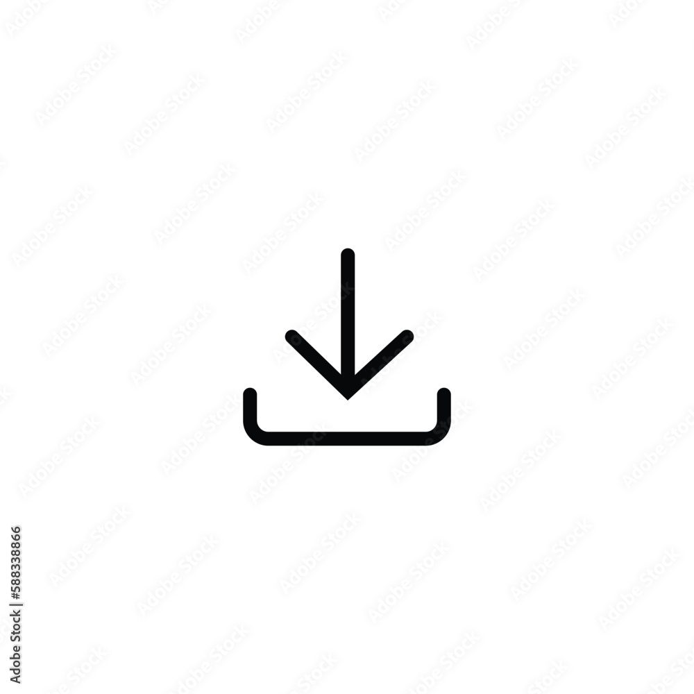 Download vector icon, install symbol. Modern, simple flat vector illustration for web site or mobile app Download vector icon, install symbol. Modern, simple flat vector illustration for web site or mobile app