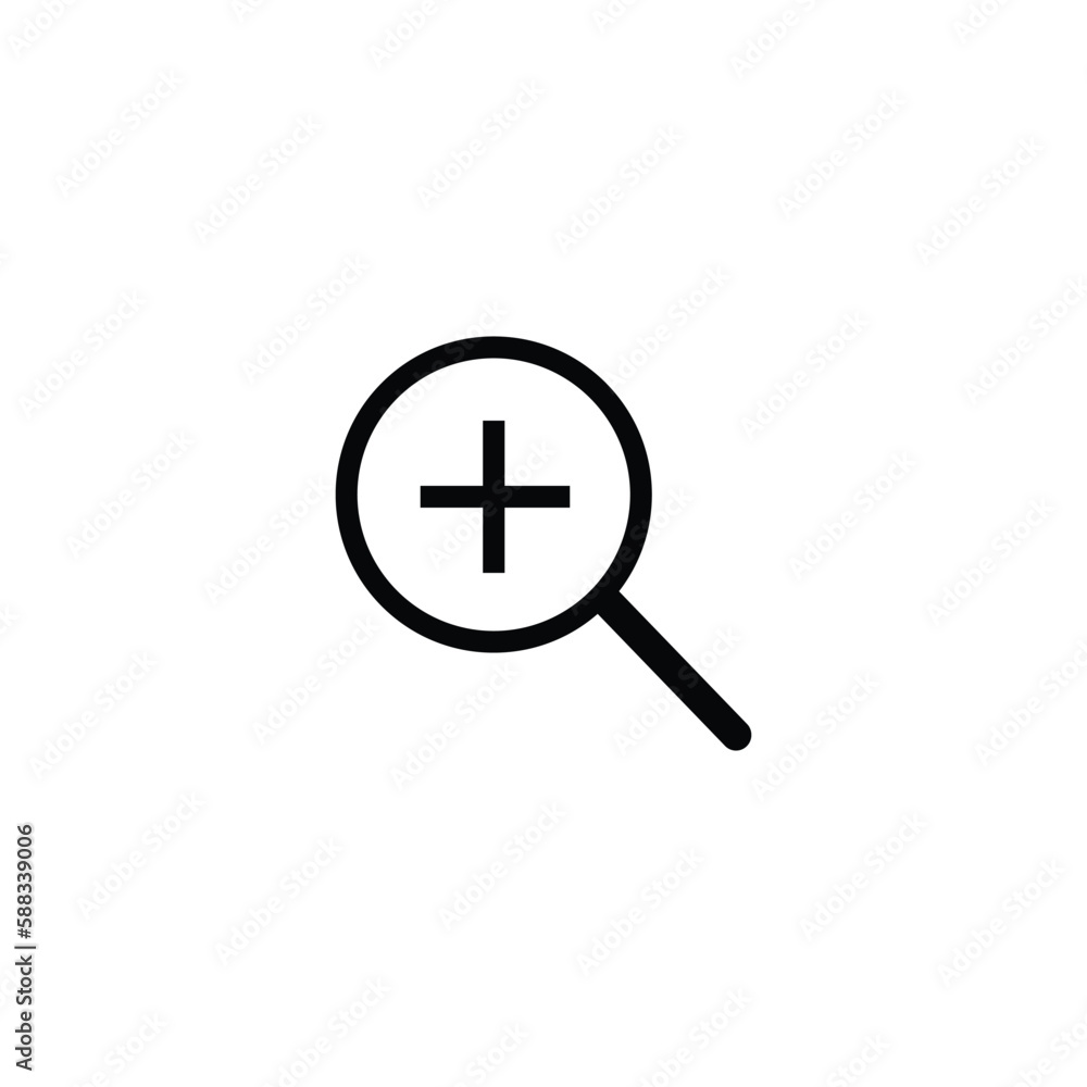 Zoom vector icon, zoom symbol. Simple modern flat vector illustration for website or mobile app Zoom vector icon, zoom symbol. Simple modern flat vector illustration for website or mobile app