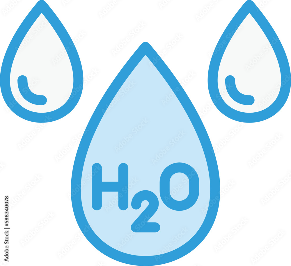 H2o Vector Icon Design Illustration H2o Vector Icon Design Illustration