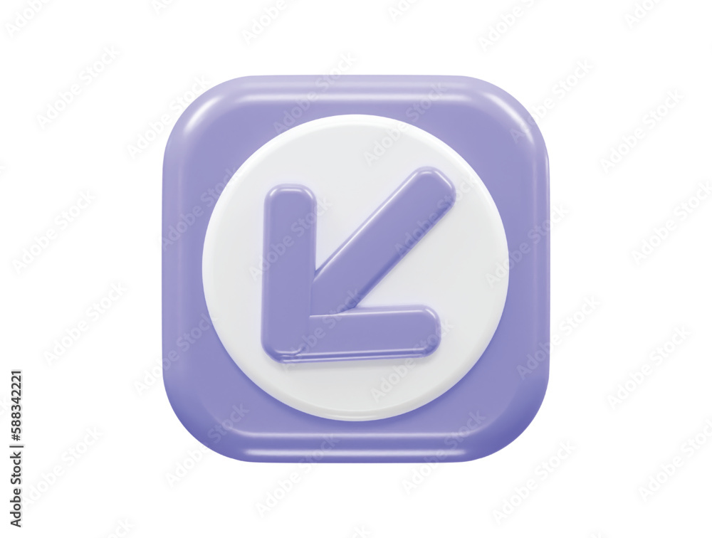 Arrow icon 3d rendering vector illustration element Arrow icon 3d rendering vector illustration element