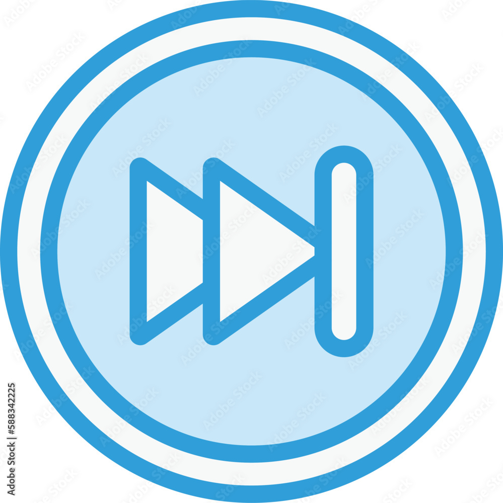 Forward Vector Icon Design Illustration Forward Vector Icon Design Illustration