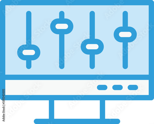 Volume control Vector Icon Design Illustration