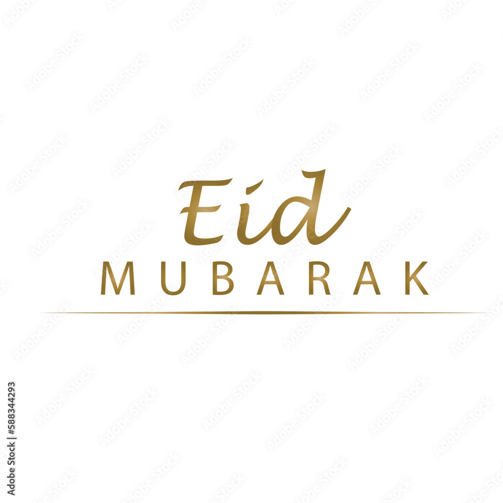 typography of Eid Mubarak text typography of Eid Mubarak text