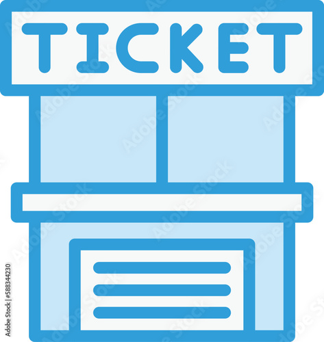 Ticket office Vector Icon Design Illustration