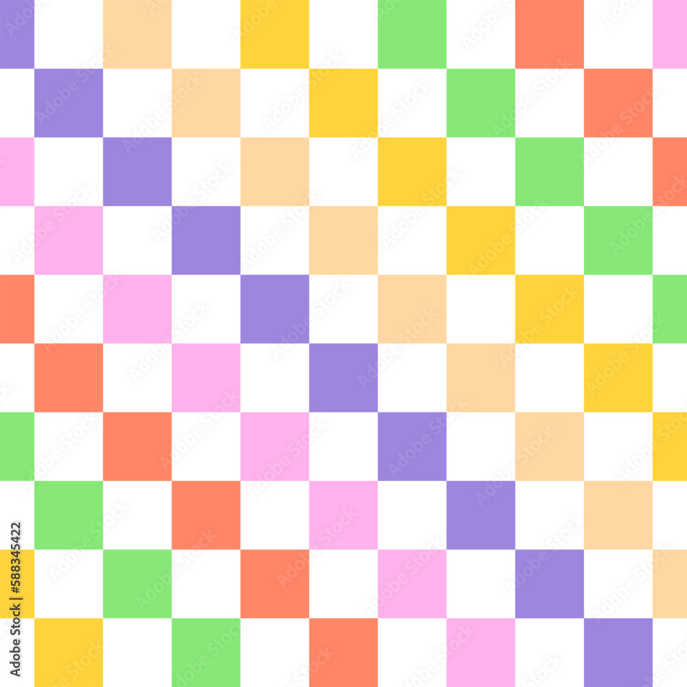 Pastel square abstract background element checkered.