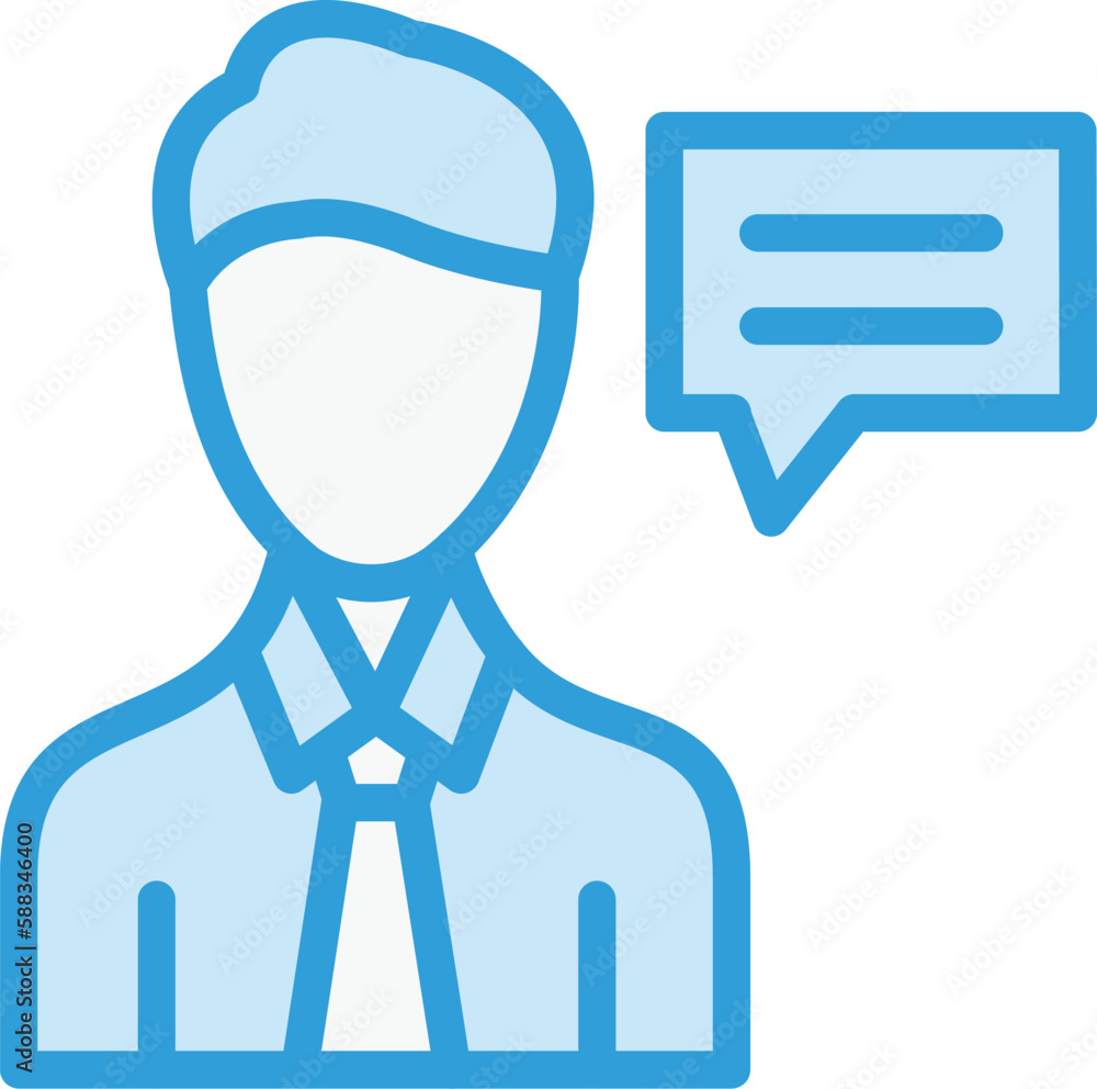 Advisor Vector Icon Design Illustration Advisor Vector Icon Design Illustration