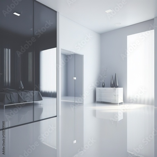 Modern Bathroom concept  Generative AI