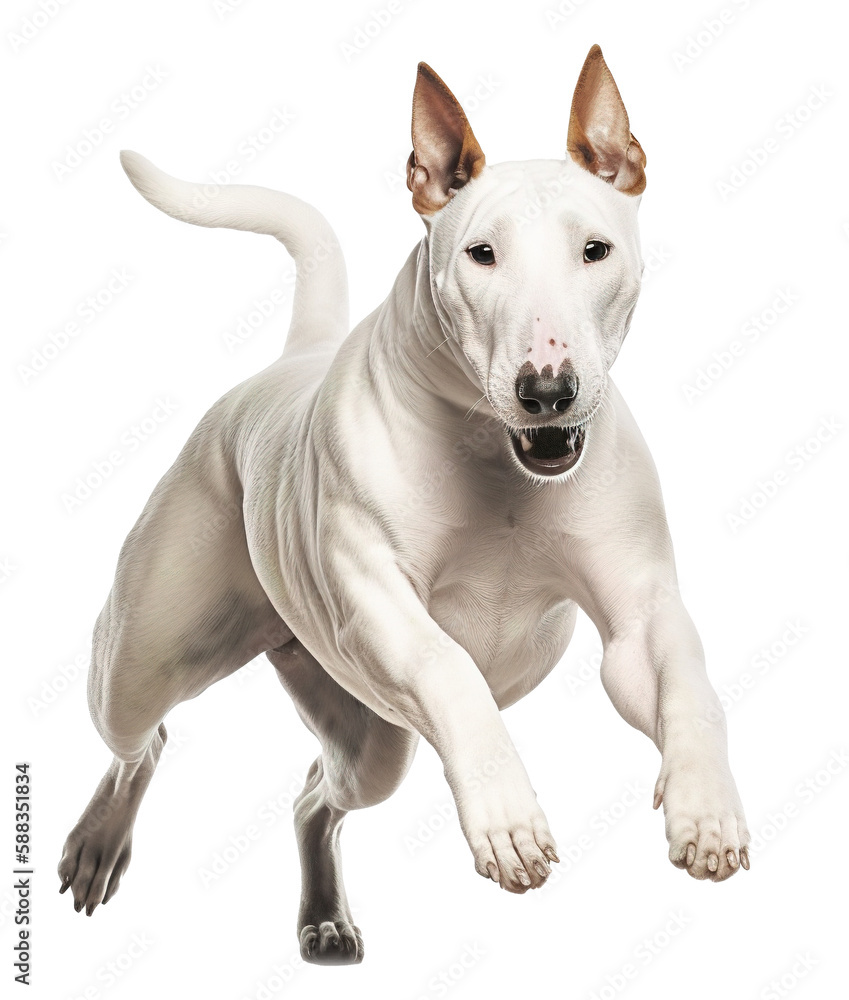 illustration of a Bull Terrier on transparent background