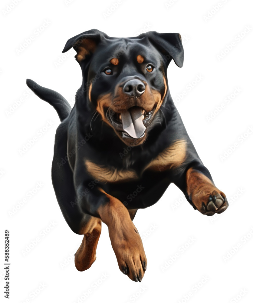 illustration of a Rottweiler on transparent background illustration of a Rottweiler on transparent background