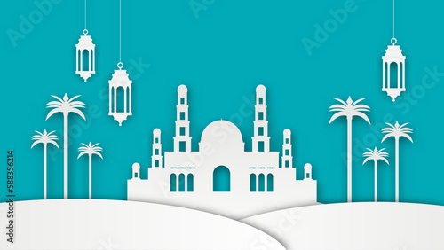 Islamic decoration paper cu...