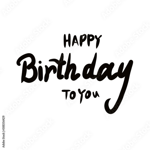 Canvas Print happy birthday