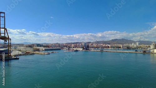 Wallpaper Mural Port of Malaga Spain shot of the cityscape during the day Torontodigital.ca