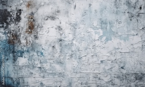 White blue gray concrete  grunge cement texture background  generative AI