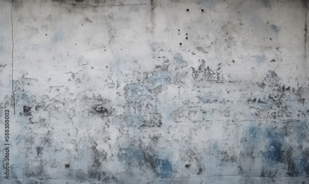 White blue gray concrete, grunge cement texture background, generative AI White blue gray concrete, grunge cement texture background, generative AI