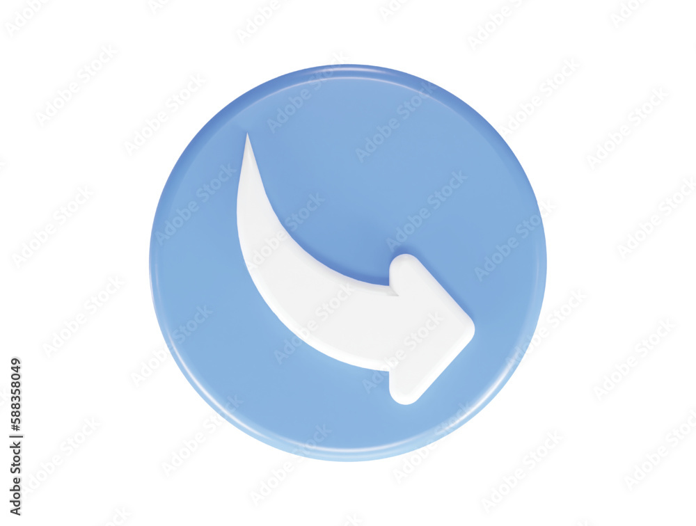 Arrow icon 3d rendering vector illustration element Arrow icon 3d rendering vector illustration element
