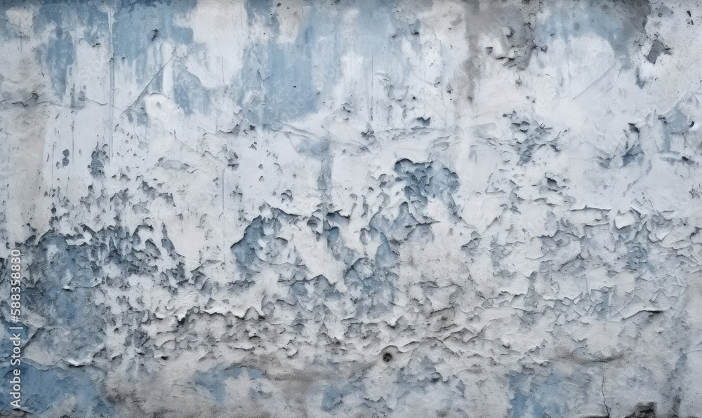 White blue gray concrete, grunge cement texture background, generative AI White blue gray concrete, grunge cement texture background, generative AI