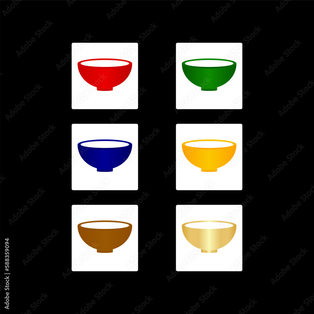 Bowl Icon Design Illustration