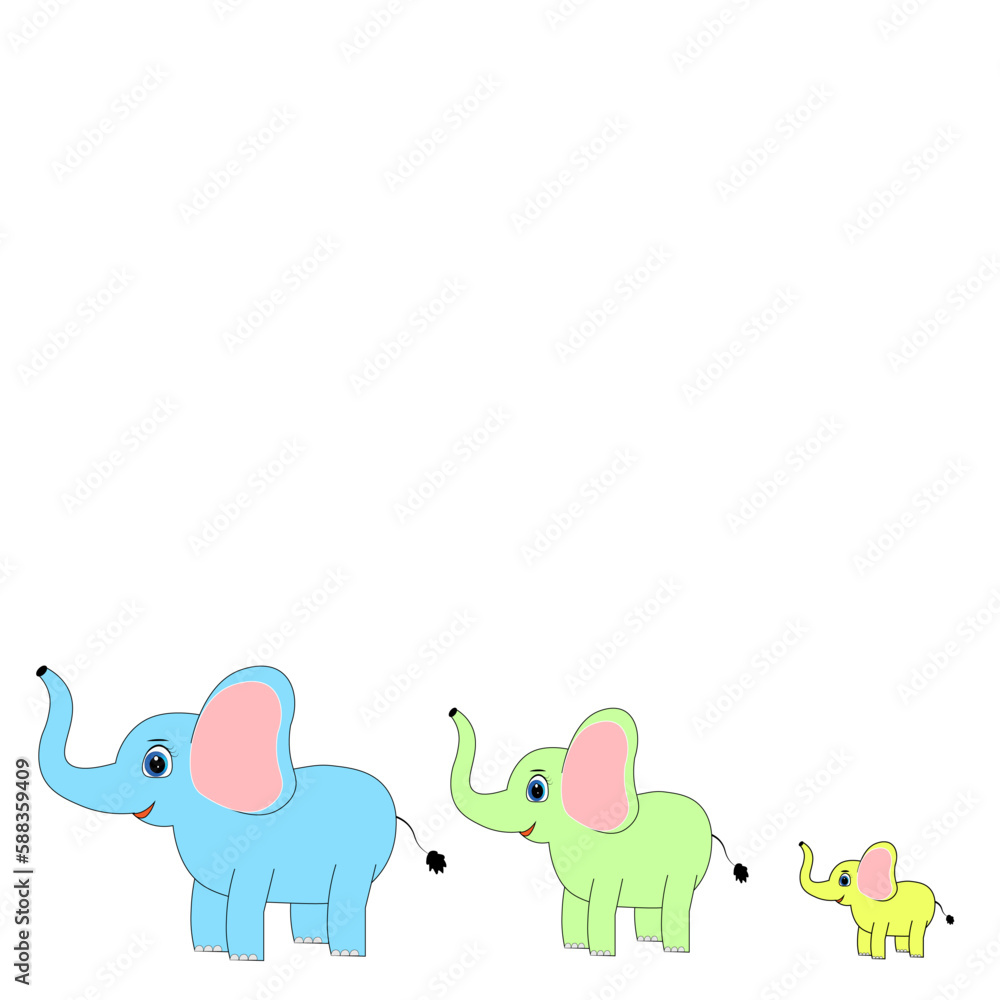 cute baby elephant vector illustration cute baby elephant vector illustration