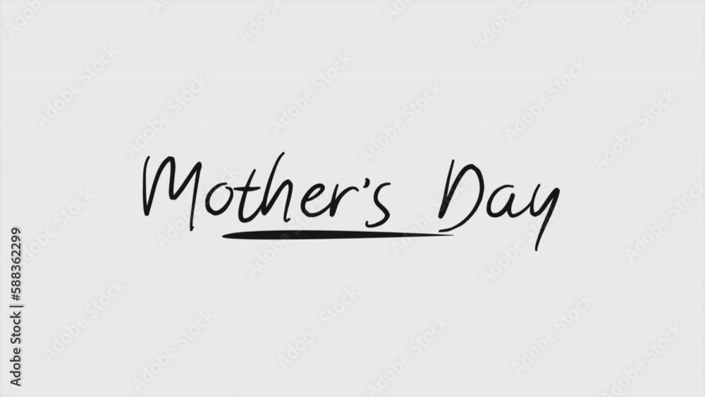 Mothers Day with black brush on white gradient, motion holidays, fashion and art style background Mothers Day with black brush on white gradient, motion holidays, fashion and art style background