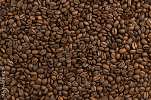 coffee beans background - Macro Photography of roasted coffee beans