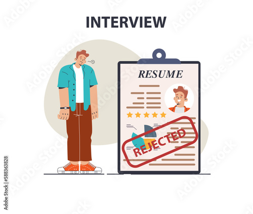 Job interview. Personnel recruitment or hiring procedure. Human resources