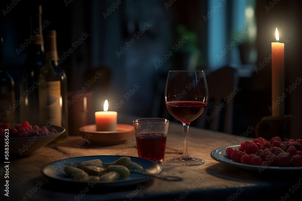 wine and candles wine and candles