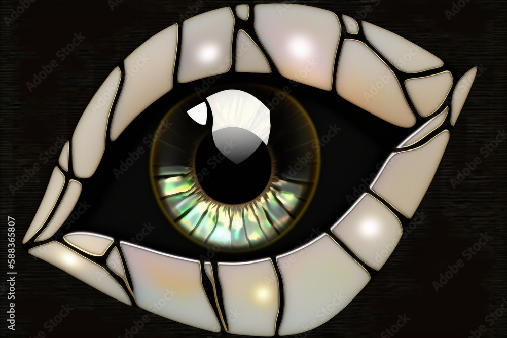 Magical surreal eye created with Generative AI Magical surreal eye created with Generative AI