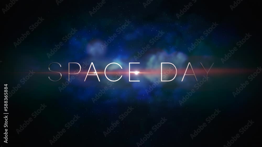 Space Day with dark blue clouds and stars in galaxy, motion abstract futuristic, cosmos and sci-fi style background Space Day with dark blue clouds and stars in galaxy, motion abstract futuristic, cosmos and sci-fi style background