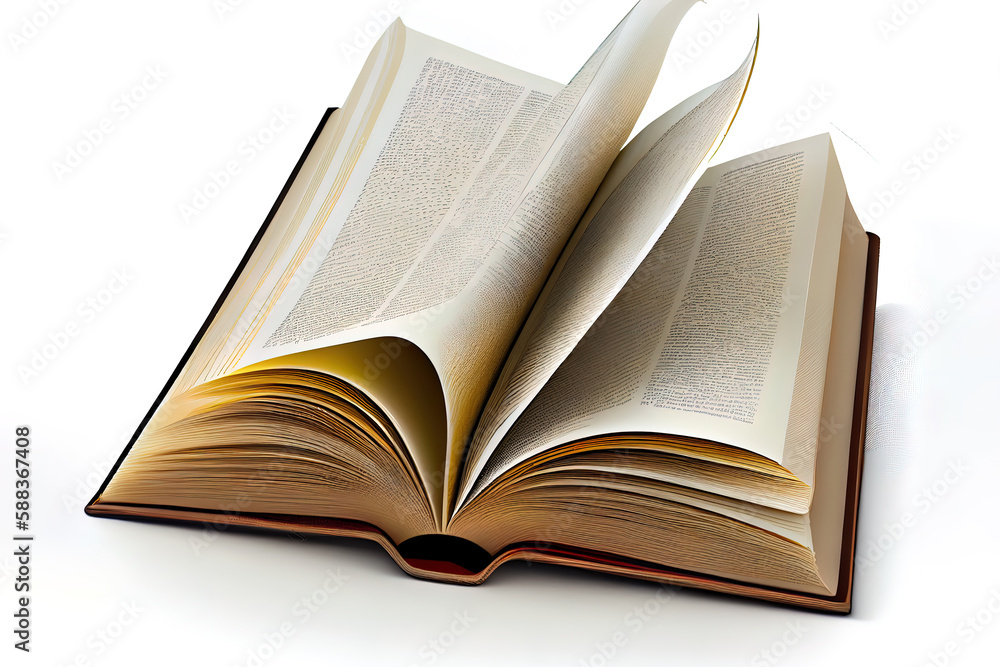 Obraz premium open book isolated. Generative Ai