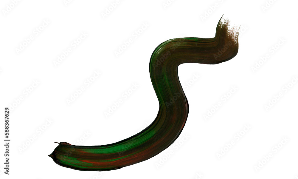 Colorful brushstrokes. Hand painted items. No background. Colorful brushstrokes. Hand painted items. No background.