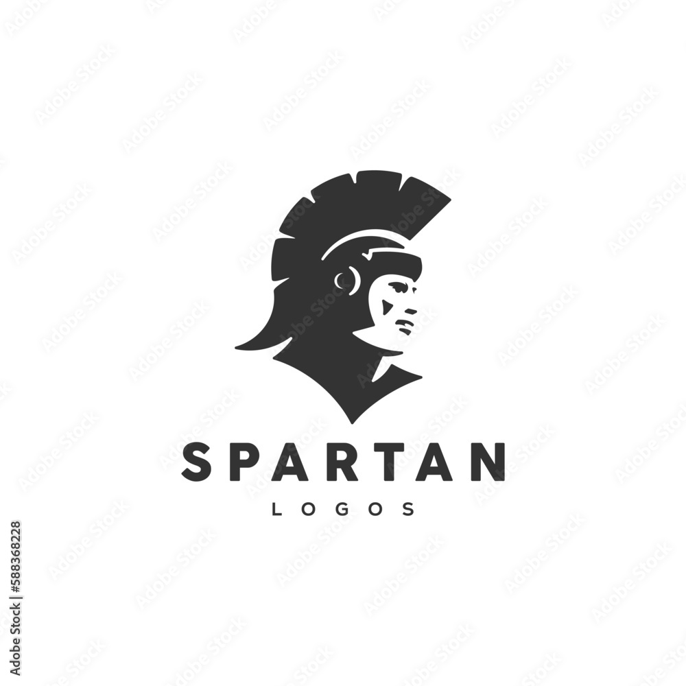 spartan knight logo design vector spartan knight logo design vector