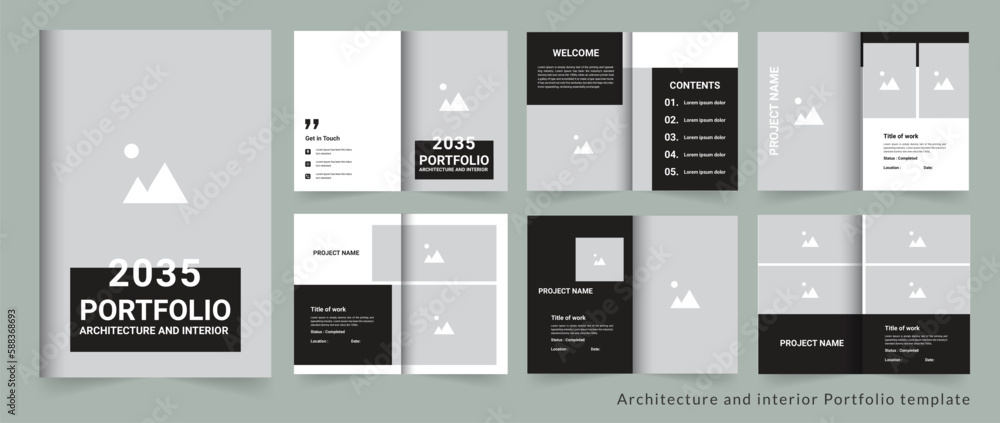 Architecture Portfolio design or professional architecture and interior portfolio design template Architecture Portfolio design or professional architecture and interior portfolio design template