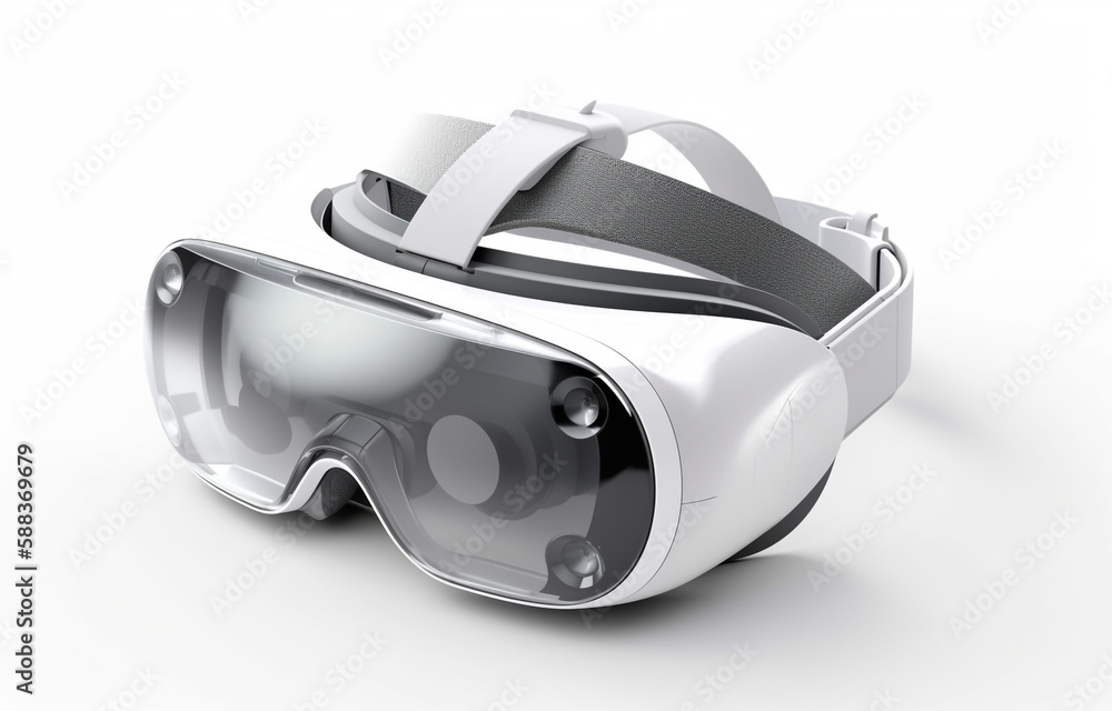 3d Vector Virtual reality glasses, Metaverse technology future 3d, Game concept. monocolor white background. cute design 3d Vector Virtual reality glasses, Metaverse technology future 3d, Game concept. monocolor white background. cute design