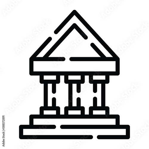 Many tourists visit the Acropolis in Athens