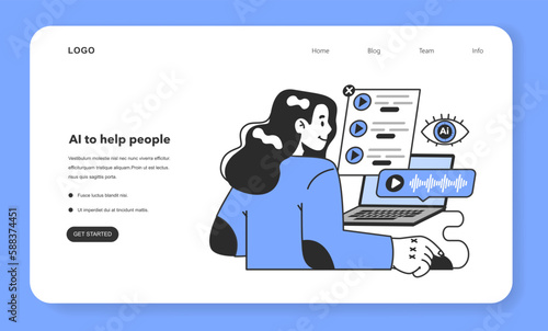 Neural network helping people with daily life and work tasks. Self-learning