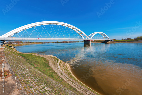 Danube river water pollution in Novi Sad. Direct sewage outfall into river.